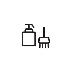 Salon Dye Hair Outline Icon
