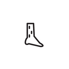 Hair Leg Removal Outline Icon