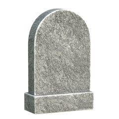 Gravestone with copy space 3d rendering