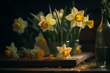 Easter daffodils in 2008. Generative AI
