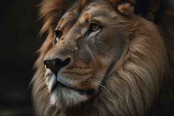 A brave lion named Leo. Generative AI