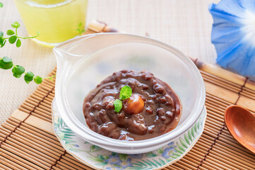 冷たい栗ぜんざい