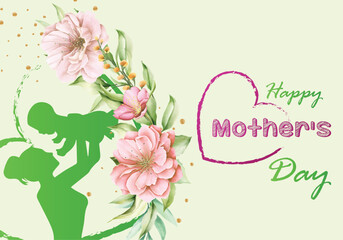 Happy Mothers Day - Background illustration