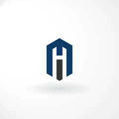 Vector Logo - Combination Letter M and H Customized