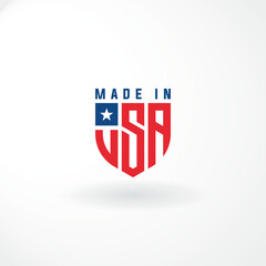 Vector Logo - Lettermark Made in USA