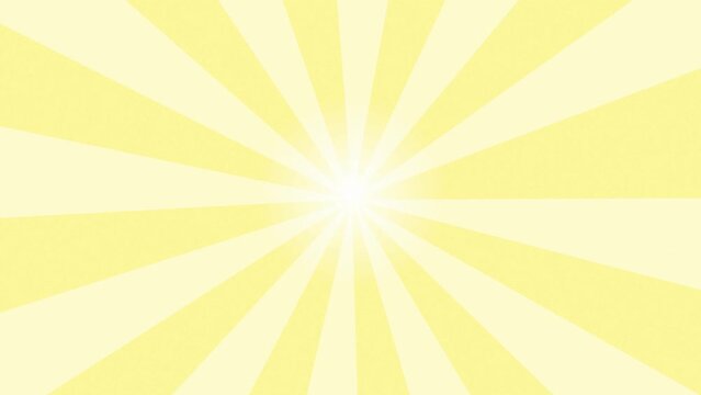 Retro yellow sunburst motion background, multicolor stripes sunburst background