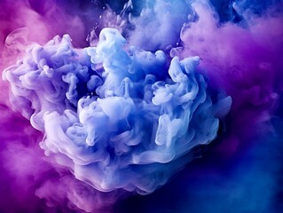 Blue and purple smoke background