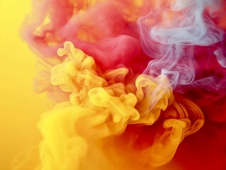 Red and orange smoke background