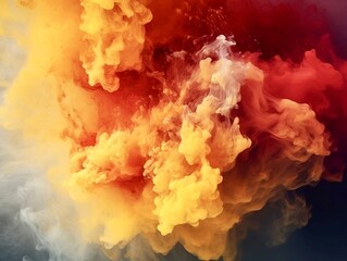 Red and orange smoke background