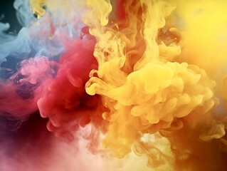 Red and orange smoke background