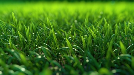 Fototapeta premium background of green grass close up AI Generative copy space