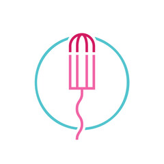 Tampon, women period pictogram, sign, icon. Vector illustration
