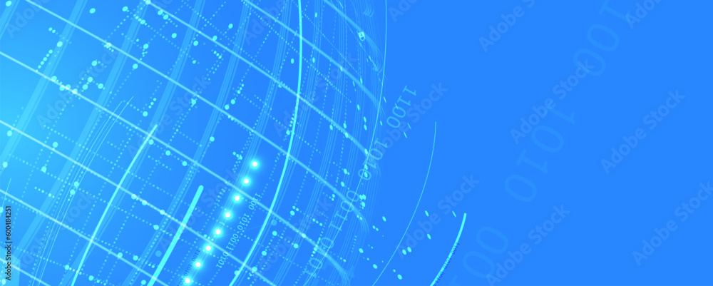 Poster Abstract circuit board futuristic technology processing background