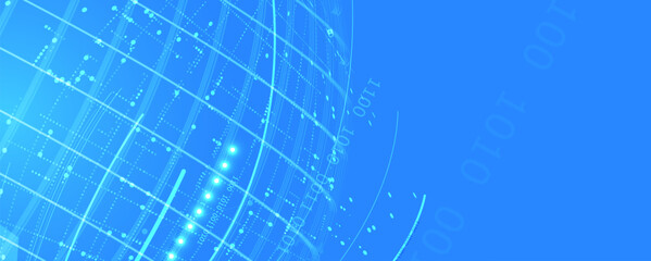Obraz premium Abstract circuit board futuristic technology processing background