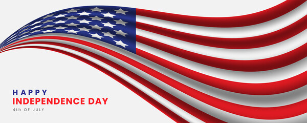 Happy Independence day USA, America flag with 4th July day, happy usa day 