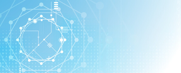 Abstract circuit board futuristic technology processing background