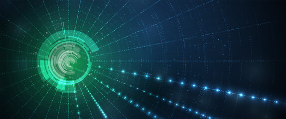 Abstract circuit board futuristic technology processing background