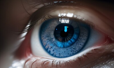 a close up of a person's eye with a cross on it, enhanced eye detail, photorealistic eyes render, 3d render of a blue eyes, perfect photorealistic eyes, 8 k realistic digital art, eyes realistic, uhd 