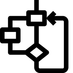 plan black outline icon