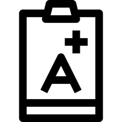 Fototapeta premium evaluation black outline icon