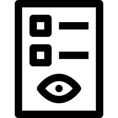 check black outline icon