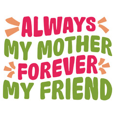 Retro Mothers day T-shirt Design, Vector