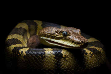 Obraz premium Close up of a snake - Generative AI