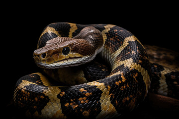 Obraz premium Close up of a snake - Generative AI