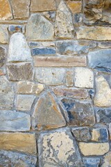 Close-up of an old rural wall