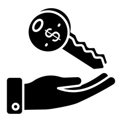 Modern design icon of financial key