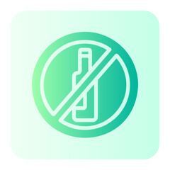 no alcohol gradient icon