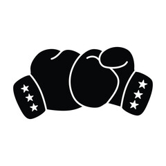 Boxing glove icon vector on trendy design