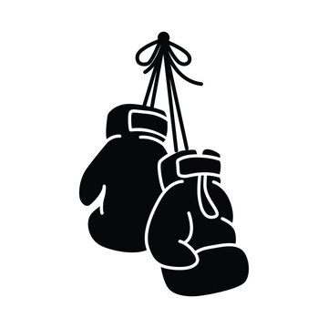 Boxing glove icon vector on trendy design