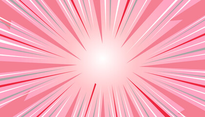 Fototapeta premium Pink Comic Line Background