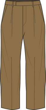 brown pants fashion design sketch clip art preview