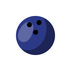 Blue bowling ball