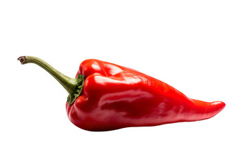 Vegetable red chilly pepper on transparent background , Generative Ai
