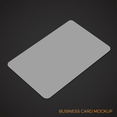 Stylish corporate business card mockup.