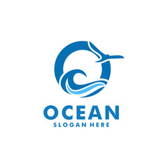 Ocean wave logo vector, sea waves logo , waves logo vector template 