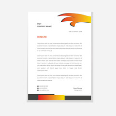 letterhead flyer corporate official minimal creative abstract professional informative newsletter