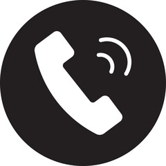 phone call glyph icon