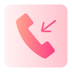 incoming call gradient icon