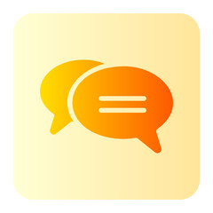 speech bubble gradient icon