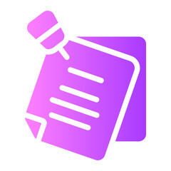 sticky notes gradient icon