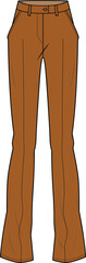 GIRLS AND WOMEN BOTTOM WEAR PANTS VECTOR