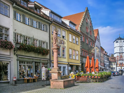 Street in Wangen im Allgau, Germany
