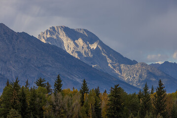 Scenic Autumn Landscape in Grand Teton National Park Wyoming