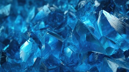 Geology-inspired Blue Mineral Design. Generative  AI 