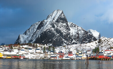 The magic of nature in Lofoten during winter