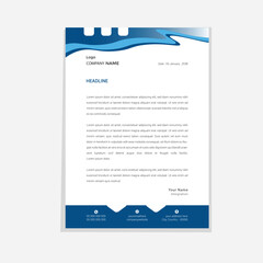 letterhead flyer corporate official minimal abstract professional informative newsletter